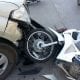 motorcycle and truck accident