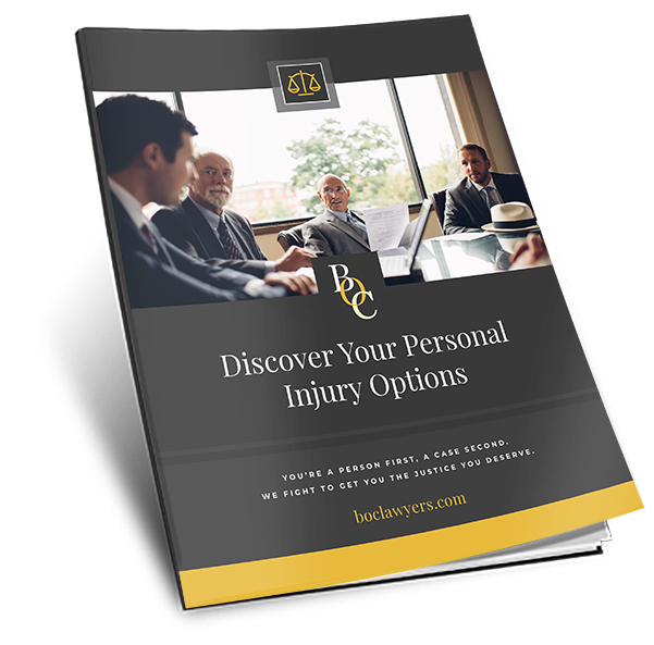A Mockup of the BOC Lawyers Personal Injury Ebook